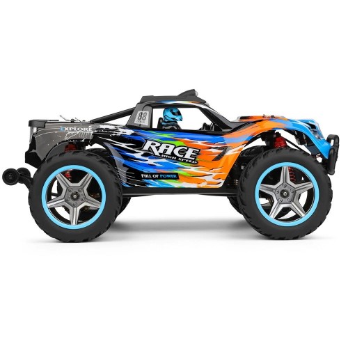 Wltoys 104019 1/10 2.4G 4WD Brushless High Speed RC Car Vehicle Models 55KM/H - Black blue Wltoys 104019 1/10 2.4G 4WD Brushless High Speed RC Car Vehicle Models 55KM/H - Black blue