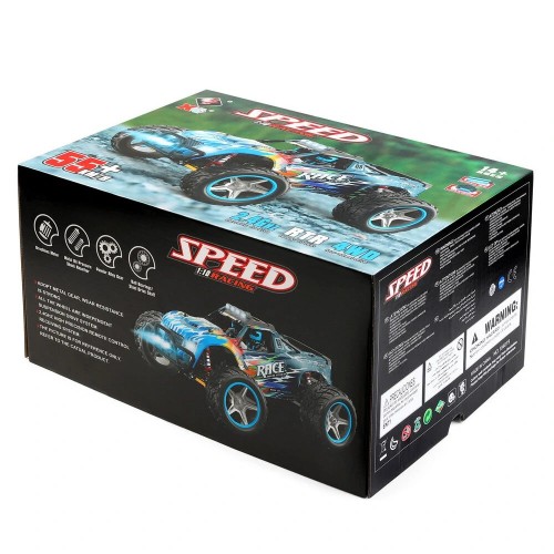 Wltoys 104019 1/10 2.4G 4WD Brushless High Speed RC Car Vehicle Models 55KM/H - Black blue Wltoys 104019 1/10 2.4G 4WD Brushless High Speed RC Car Vehicle Models 55KM/H - Black blue