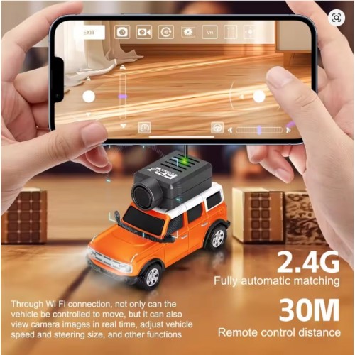 WLtoys 6406-C RC Camera Car Is Equipped With A 720P FPV Camera Supporting Remote Control Via A 2.4G Mobile Phone APP