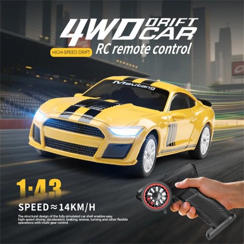 WLtoys K4308 1/43 4WD Mini Drift RC Car with Gyro & LED Lights