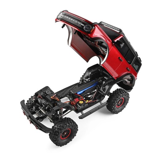 Wltoys 104020 RTR 1/10 2.4G 4WD RC Car Rock Crawler Off-Road Climbing Truck Full Proportional LED Light Vehicles Models Toys - Red Standard Version Wltoys 104020 RTR 1/10 2.4G 4WD RC Car Rock Crawler Off-Road Climbing Truck Full Proportional LED Light Vehicles Models Toys - Red Standard Version