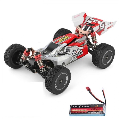 Wltoys 144001 1/14 2.4G 4WD High Speed Racing RC Car Vehicle Models 60km/h Two Battery 7.4V 2600mAh - One Battery Green Wltoys 144001 1/14 2.4G 4WD High Speed Racing RC Car Vehicle Models 60km/h Two Battery 7.4V 2600mAh - One Battery Green