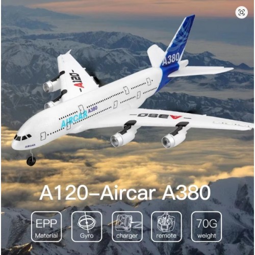 WLtoys XK A120 RC Plane 3CH 2.4G A380 EPP RTF Aircraft 200m Range