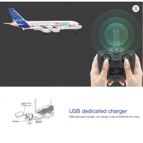 WLtoys XK A120 RC Plane 3CH 2.4G A380 EPP RTF Aircraft 200m Range