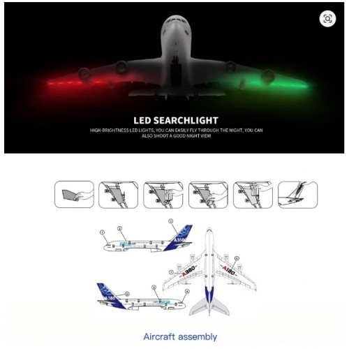 WLtoys XK A120 RC Plane 3CH 2.4G A380 EPP RTF Aircraft 200m Range