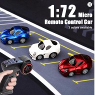 Wltoys Q7201 1/72 2.4G Mini RC Car LED Light 3 Speed Adjustable Full Scale Q Version Desktop Micro Remote Cruise Control Vehicles Models Toys 