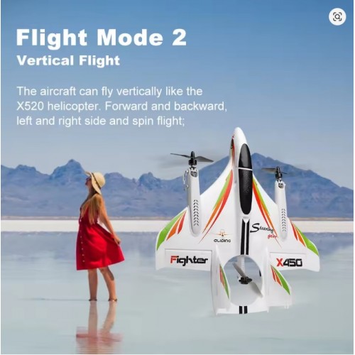 WLtoys XK X450 RC Airplane – 6CH Brushless VTOL RC Airplane with 3D/6G Flight Modes