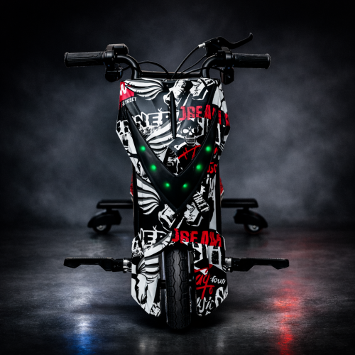 Electric Drift Trike Scooter with LED Lights – Powerful Motor Drift Scooter for Kids & Adults