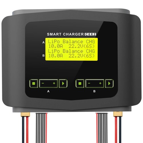 HTRC C6X2 RC Balance Battery Charger DUO AC 150W / DC 240W 10A