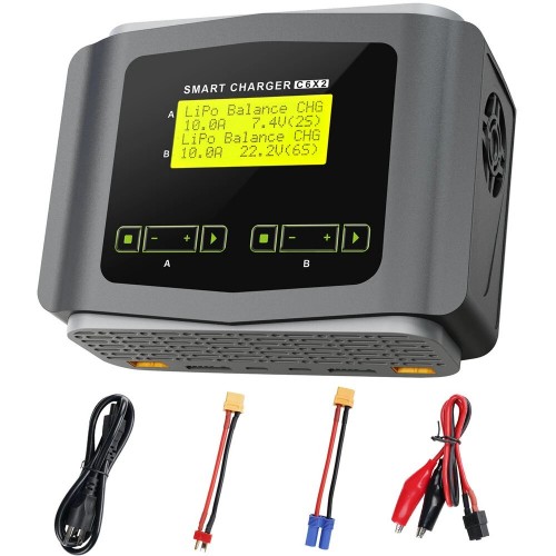 HTRC C6X2 RC Balance Battery Charger DUO AC 150W / DC 240W 10A