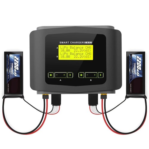 HTRC C6X2 RC Balance Battery Charger DUO AC 150W / DC 240W 10A
