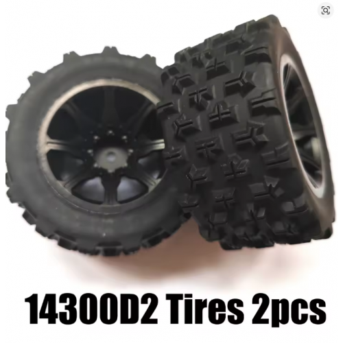 MJX 14300D2 Tires – Original Factory Spare Parts for 1/14 RC Cars 14209 & 14210 MJX 14300D2 Tires – Original Factory Spare Parts for 1/14 RC Cars 14209 & 14210