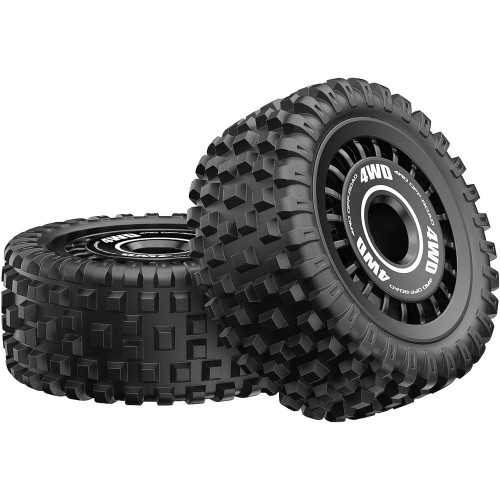 HYPER GO 16300C Wheels & Tires (Pair) – Spare Parts for 1/16 RC Cars H16PL & 16207 HYPER GO 16300C Wheels & Tires (Pair) – Spare Parts for 1/16 RC Cars H16PL & 16207