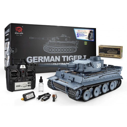 Heng Long German Tiger I RC Tank – 1/16 Scale RTR RC Battle Tank