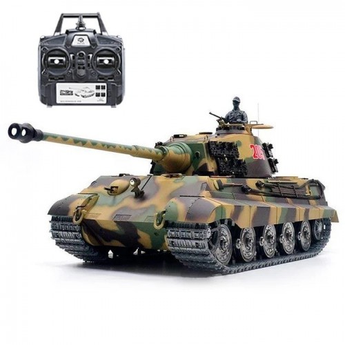 Heng Long 3888A German King Tiger RC Tank 320° Spin Turret 1/16 Upgrade Metal RC tank
