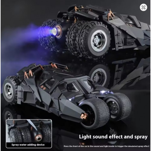 1:24 Batmobile Tumbler Alloy Die-Cast Model Car with Sound, Light & Spray Effect