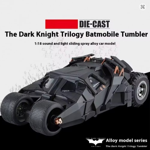 1:24 Batmobile Tumbler Alloy Die-Cast Model Car with Sound, Light & Spray Effect