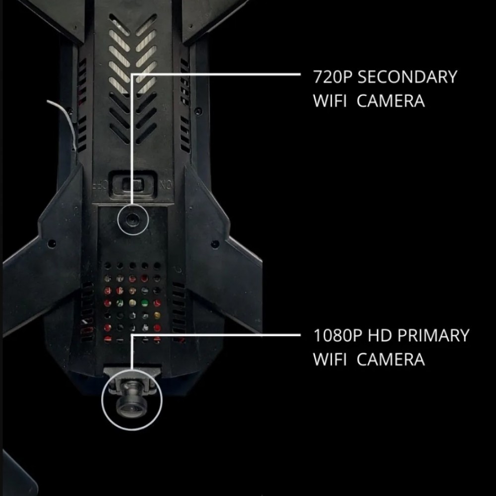 GARUDA 1080 BLACK| WiFi HD 1080P + 720 P FPV Dual Camera | BOX VERSION | Position Locking Drone GARUDA 1080 BLACK| WiFi HD 1080P + 720 P FPV Dual Camera | BOX VERSION | Position Locking Drone