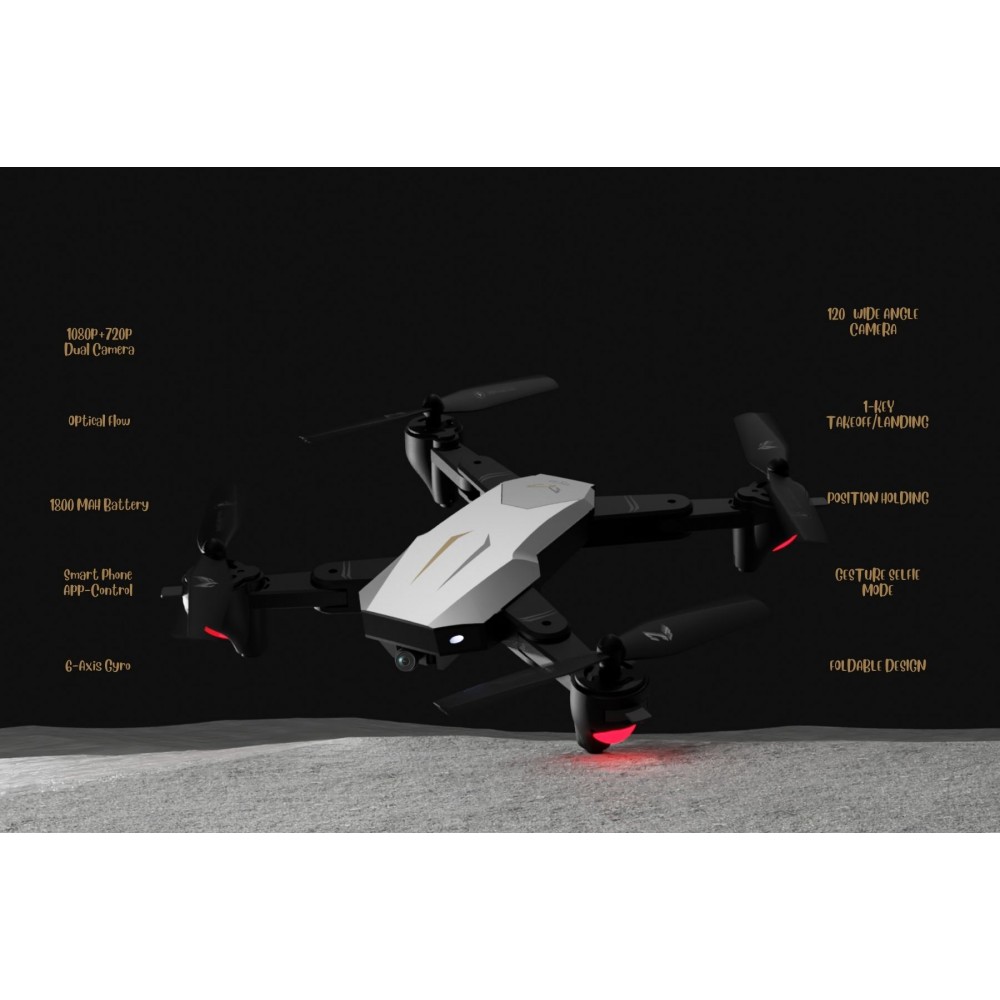 GARUDA 1080 BLACK| WiFi HD 1080P + 720 P FPV Dual Camera | BOX VERSION | Position Locking Drone GARUDA 1080 BLACK| WiFi HD 1080P + 720 P FPV Dual Camera | BOX VERSION | Position Locking Drone
