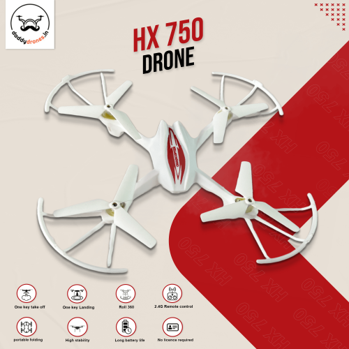 Hx-750 Mini Drone For Kids With Remote Control No Camera - Black