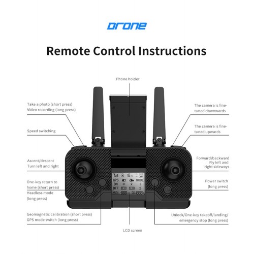 Professional Drone LH-X68C | Brushless GPS Flight Drone | 1K Photography | Automatic Return | High-Speed Flight Professional Drone LH-X68C | Brushless GPS Flight Drone | 1K Photography | Automatic Return | High-Speed Flight