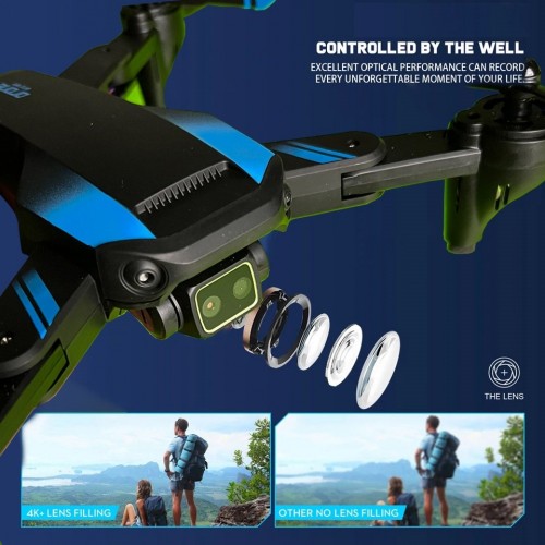 LH-68 Pro Air Professional Drone Wifi Fpv Mavic 4k HD Gimbal Dual 1080p 720p Camera With Remote Control 