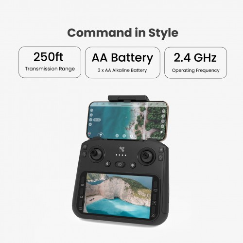 NABHYAN Pro 2.0 Drone – Brushless Motor 5G Wide Angle HD Camera, Smart Screen Remote