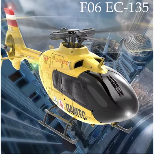 Yu Xiang F06 EC135 6CH RC Helicopter – Dual Brushless Scale Helicopter with Optical Flow Positioning