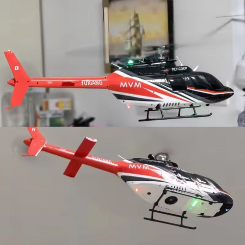 YU XIANG F08 1/34 Scale Bell 206 2.4G 6CH Brushless Direct-Drive RC Helicopter Model with Optical Flow Positioning
