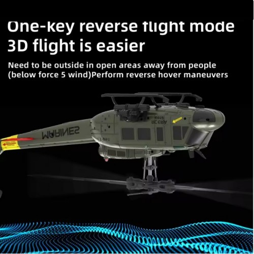 C032 RC Helicopter 2.4G 6-Aixs Gyroscope 6CH Altitude Hold Optical Flow Brushless Remote Control Helicopter 
