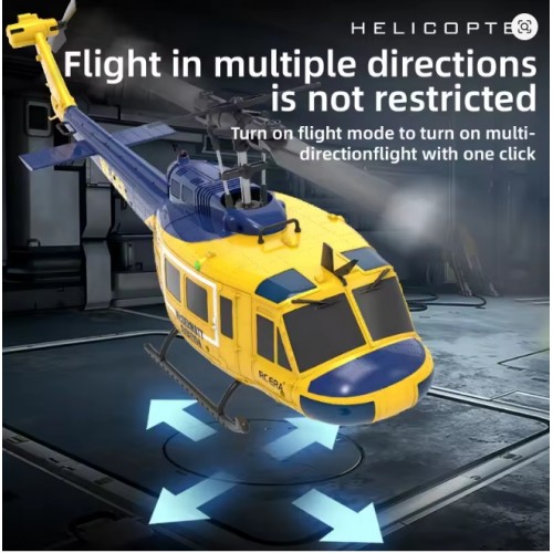 C032 RC Helicopter 2.4G 6-Aixs Gyroscope 6CH Altitude Hold Optical Flow Brushless Remote Control Helicopter 