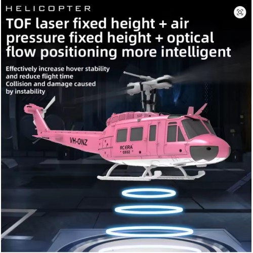 C032 RC Helicopter 2.4G 6-Aixs Gyroscope 6CH Altitude Hold Optical Flow Brushless Remote Control Helicopter 