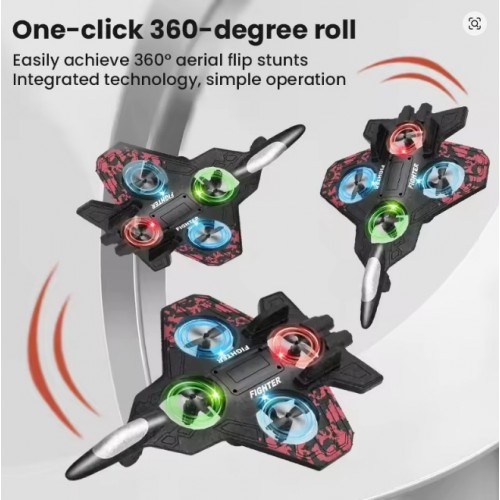 Rc Glider Flying Toy With Light Jet Airplane 2.4G EPP Stunt Remote Control Foam Fighter Plane Toys for Boys Kids Rc Glider Flying Toy With Light Jet Airplane 2.4G EPP Stunt Remote Control Foam Fighter Plane Toys for Boys Kids