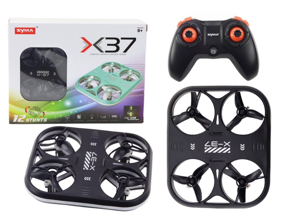 Syma Toy Store Remote Controlled RC Drone X37 Syma Black