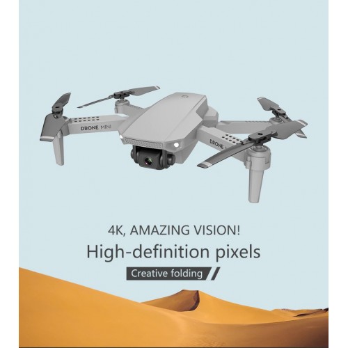 E88 Foldable 4K Mini Drone RC Quadrocopter With WIFI FPV Wide Angle HD Camera Helicopter Height Keeping Toys Boy Gift