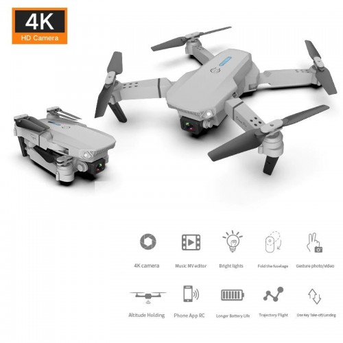 E88 Pro RC Mini Drone 4K Camera Foldable Aerial Photography Quadcopter With Fixed Height And Stiff Remote Control Aircraft