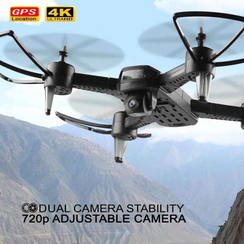 Hasten 720P Dual Camera Professional Drone 4k HD Wide Angel With Remote Control, 1800 Mah Battery 30Min Long Flying Time