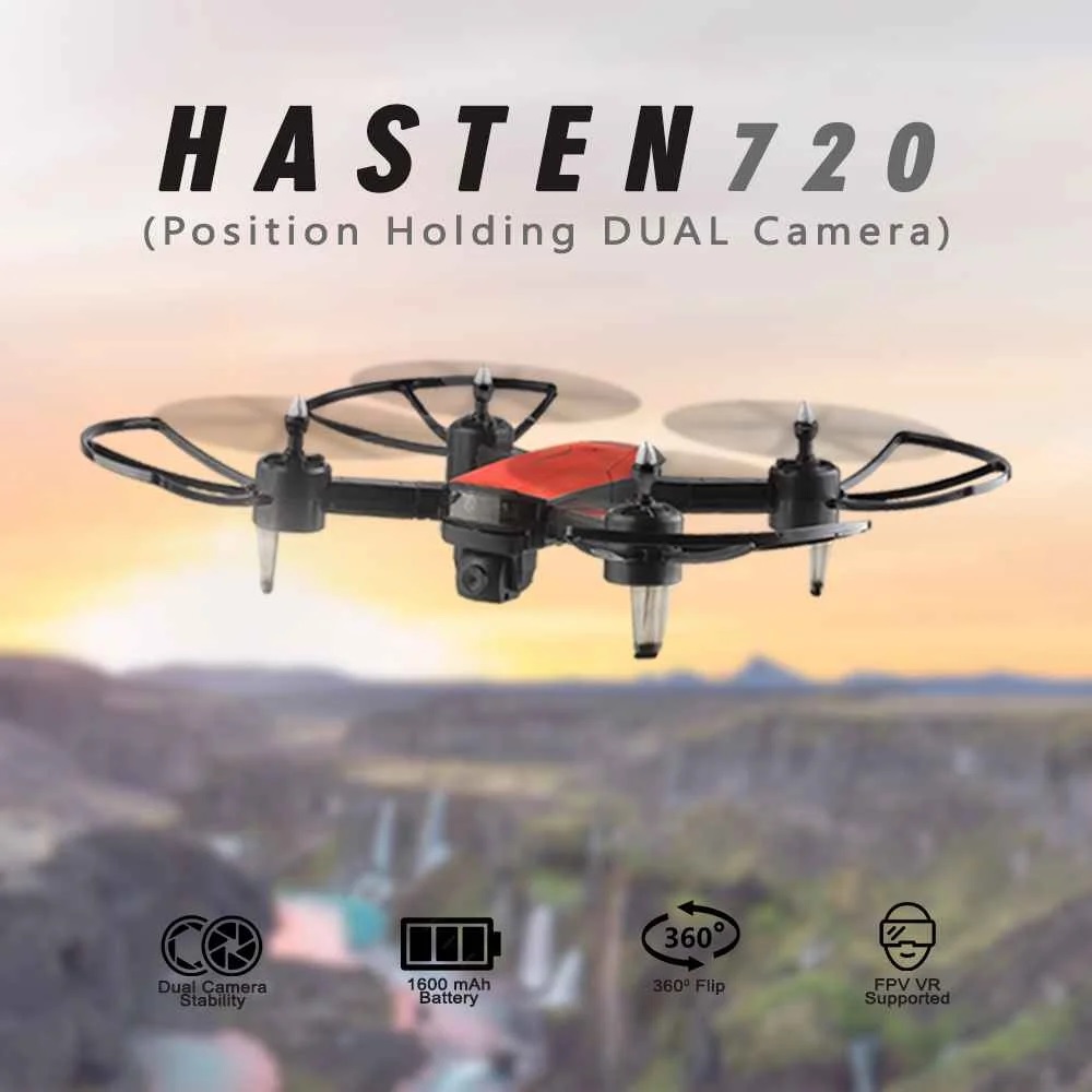 Hasten 720P Dual Camera Professional Drone 4k HD Wide Angel With Remote Control, 1800 Mah Battery 30Min Long Flying Time Hasten 720P Dual Camera Professional Drone 4k HD Wide Angel With Remote Control, 1800 Mah Battery 30Min Long Flying Time