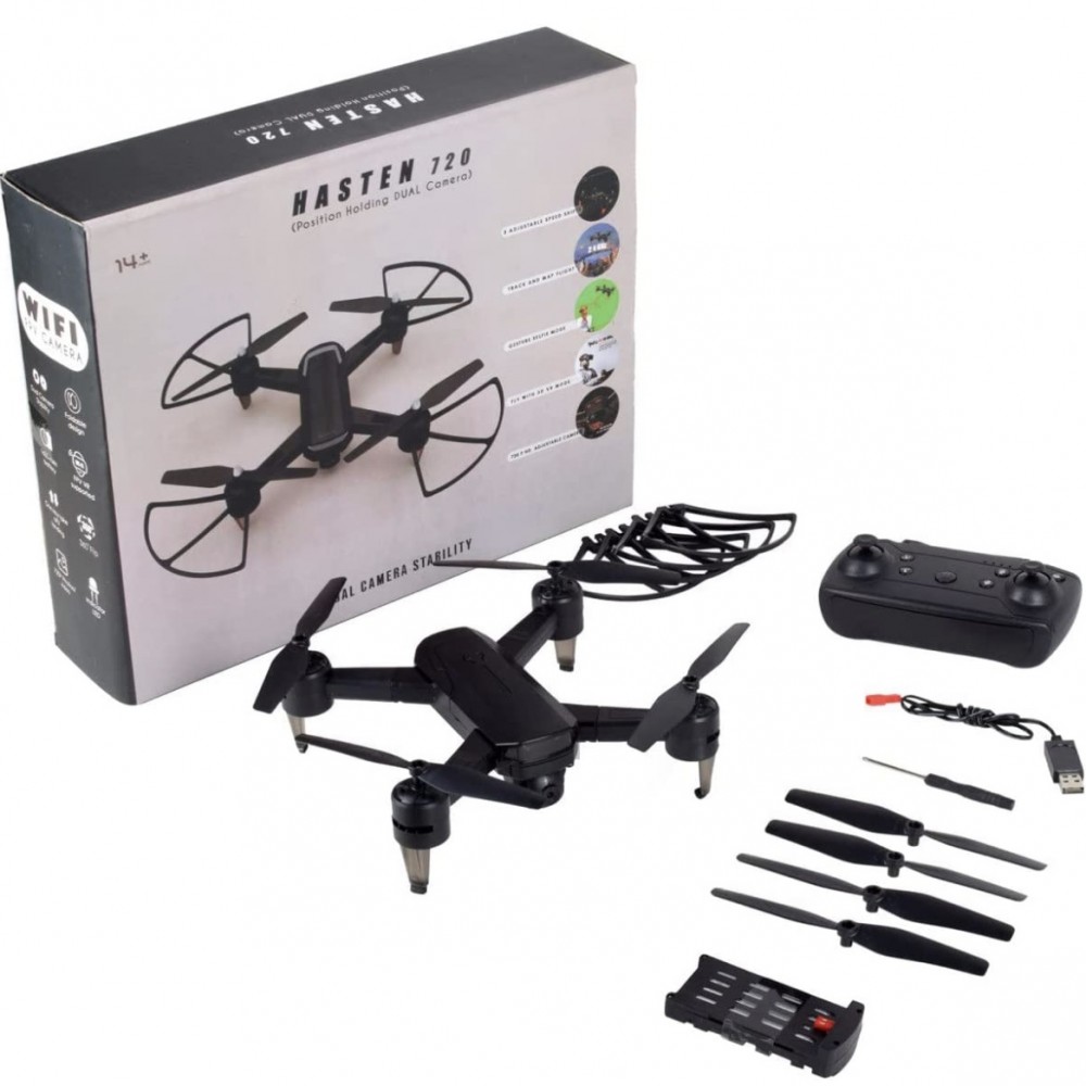 Hasten 720 White | WiFi HD 720P FPV Dual Camera | Position Holding Drone Hasten 720 White | WiFi HD 720P FPV Dual Camera | Position Holding Drone