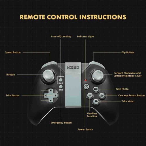Visuo Drone Helicopter With 580 P Camera Rc Drone Quadcopter Visuo Drone Helicopter With 580 P Camera Rc Drone Quadcopter