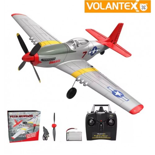 Volantex RC P51D Mustang 768-1 – 750mm 4CH Brushless RC Warbird Airplane