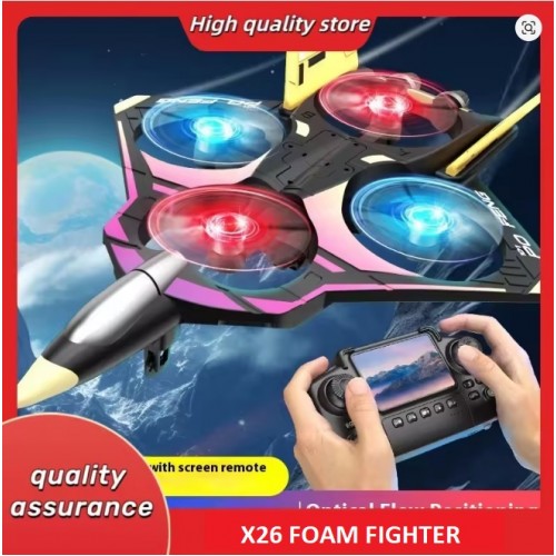 X26 Brushless Motor foam Epp Aircraft Powerful Teenager Children's Remote Control Flying Toys with Screen and Camera