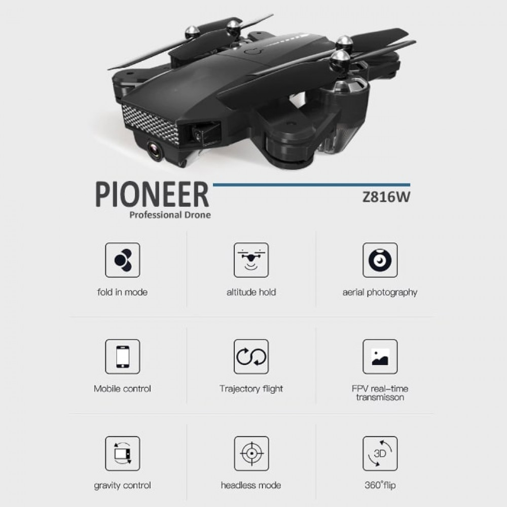 Z816W Professional Drone Wifi Fpv Pioneer 4k HD Camera With Remote Control