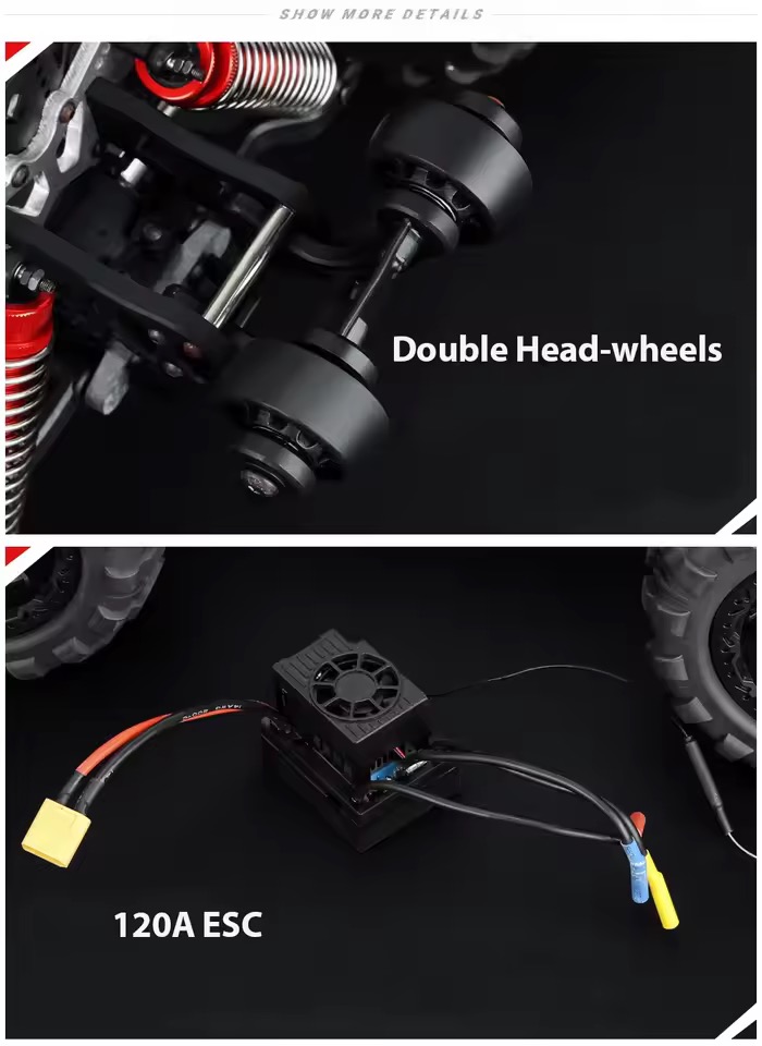Ra Rc Code M67 Description M602 1/8 4WD 80km/h 3S Brushless RC Car | 300m Range RTR